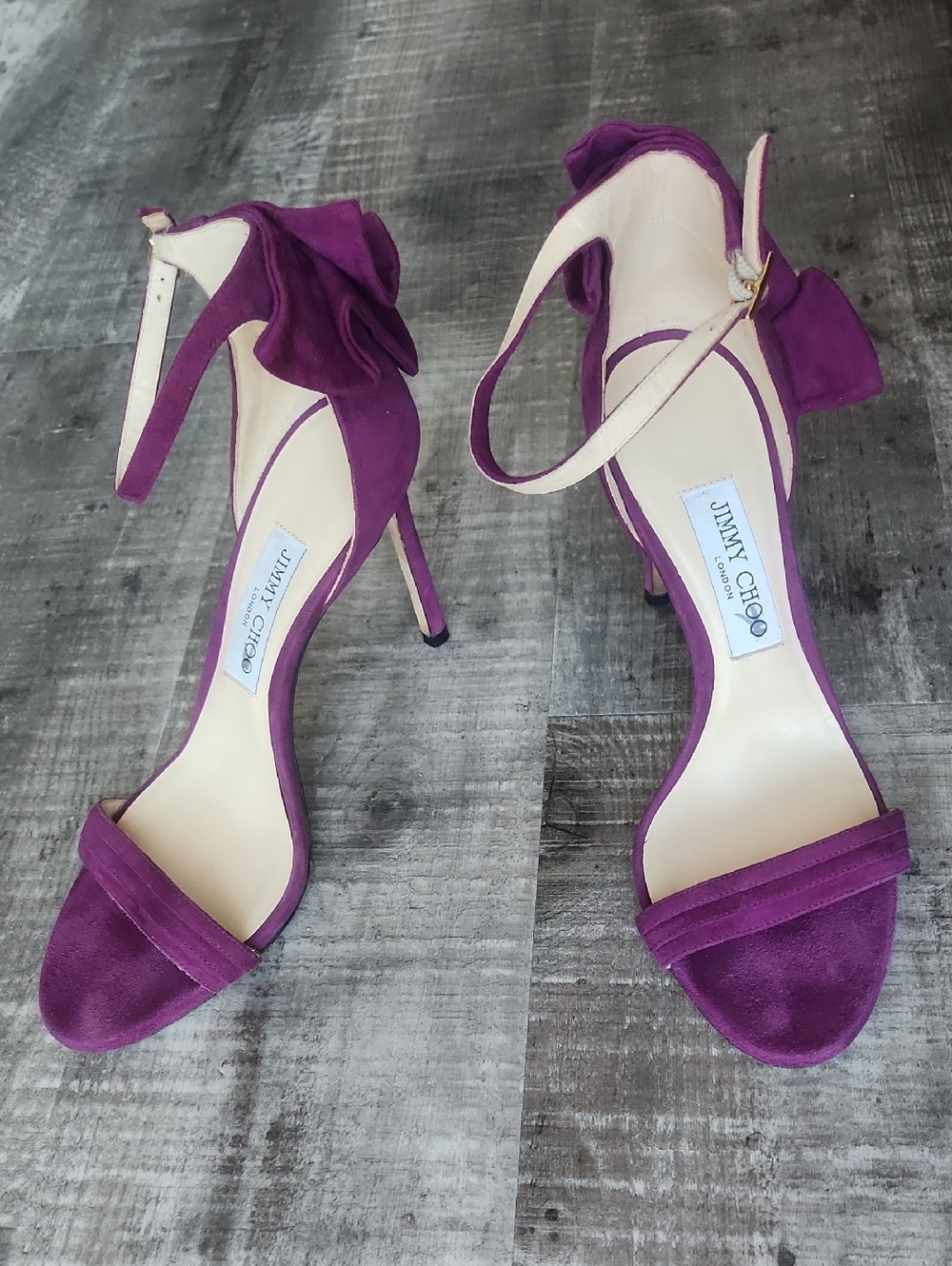 Jimmy Choo Suede Ankle-Strap Stilettos